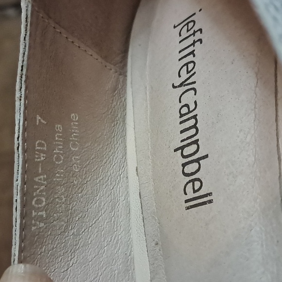 Jeffrey Campbell Viona Texture Off White Cream Pointed-Toe Loafers/Flats 7 - Picture 8 of 8